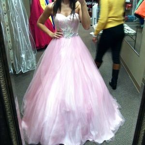 Pink prom dress